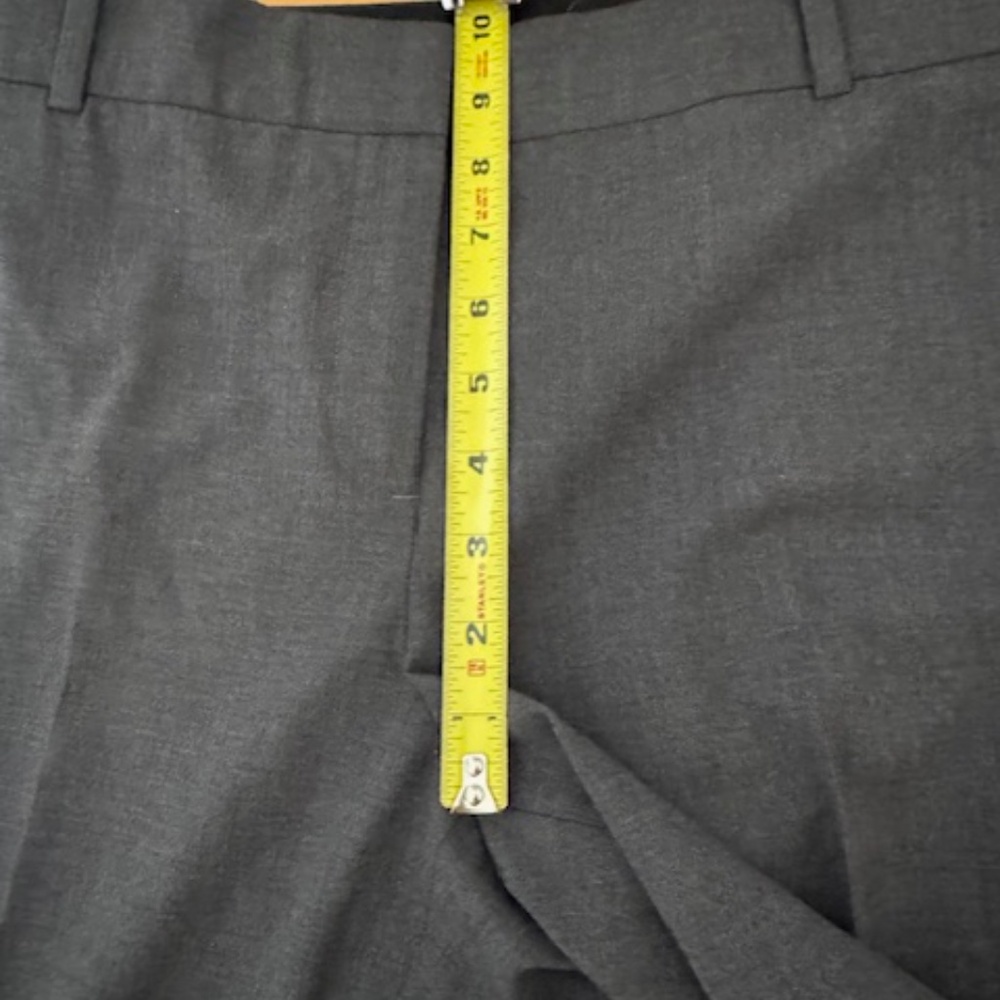 Theory women traceable wool charcoal grey straight trousers size 10 - Picture 8 of 8